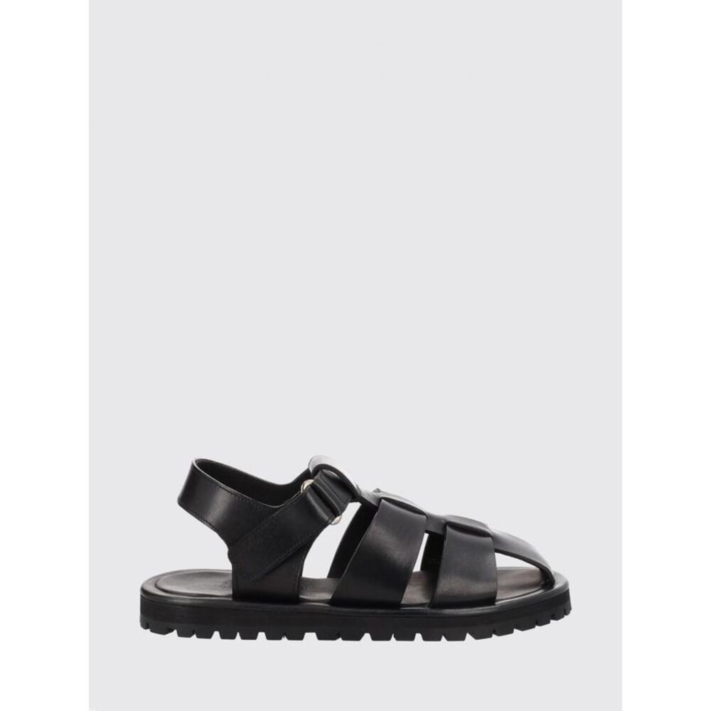 Sandom Calfskin Fisherman Sandals Studio Nicholson With Serrated Sole